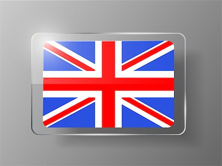 simsearch:400-06326700,k - British Flag Glossy Button. Vector illustration. Stock Photo - Budget Royalty-Free & Subscription, Code: 400-08410757