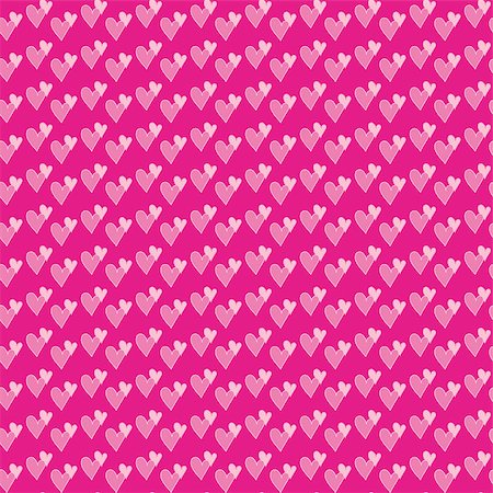 simsearch:400-05885929,k - Pair of hearts seamless background. Vector illustration. Foto de stock - Super Valor sin royalties y Suscripción, Código: 400-08410820