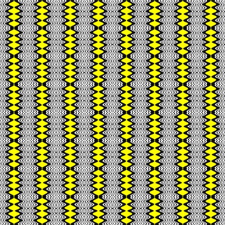 simsearch:400-08014397,k - Geometric patterns with black, white and yellow wavy stripes. Seamless pattern. Vector illustration Foto de stock - Super Valor sin royalties y Suscripción, Código: 400-08410999