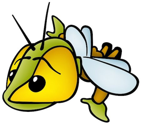 simsearch:400-08410446,k - Flying Bug - Cartoon Illustration, Vector Stockbilder - Microstock & Abonnement, Bildnummer: 400-08411159