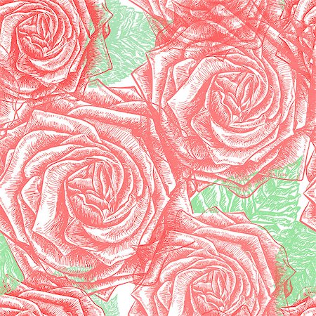 simsearch:400-06096999,k - Vintage roses background. Vector illustration, EPS 10 Stock Photo - Budget Royalty-Free & Subscription, Code: 400-08411345