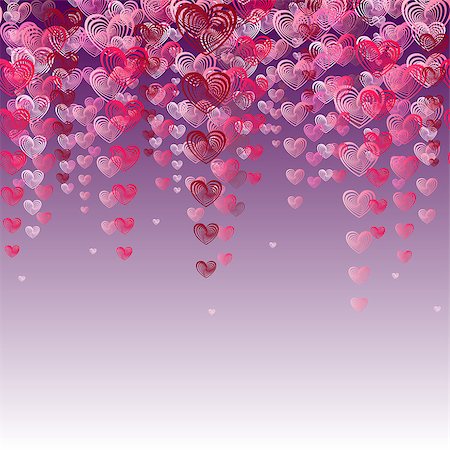 simsearch:400-08411566,k - stylized pink hearts - love symbol, vector  background Stockbilder - Microstock & Abonnement, Bildnummer: 400-08411467