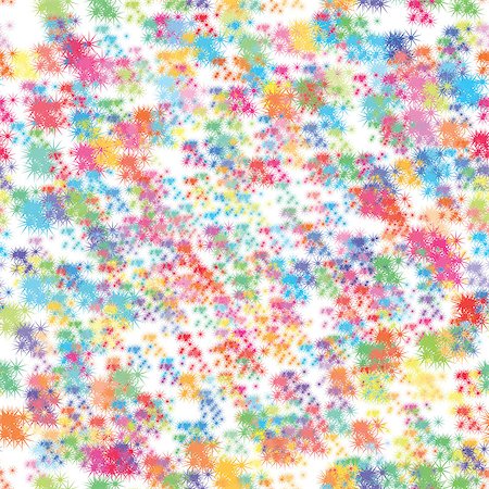 simsearch:400-08752377,k - Holiday Abstract Seamless Background for Web Design with Colorful Light Stars Confetti on White. Stockbilder - Microstock & Abonnement, Bildnummer: 400-08411799