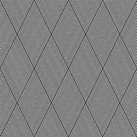 simsearch:400-08409083,k - Striped diamonds pattern. Seamless geometric lines texture. Vector art. Photographie de stock - Aubaine LD & Abonnement, Code: 400-08412512