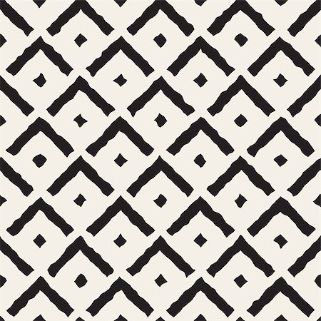 simsearch:400-05183442,k - Vector Seamless Black And White Hand Painted Line Corner Shape Pattern Abstract Background Stock Photo - Budget Royalty-Free & Subscription, Code: 400-08412725