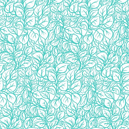 simsearch:400-07836785,k - Abstract seamless pattern with green leaves. Vector illustration. Stock Photo - Budget Royalty-Free & Subscription, Code: 400-08413165