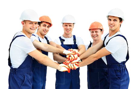 Group of professional industrial workers Photographie de stock - Aubaine LD & Abonnement, Code: 400-08427413