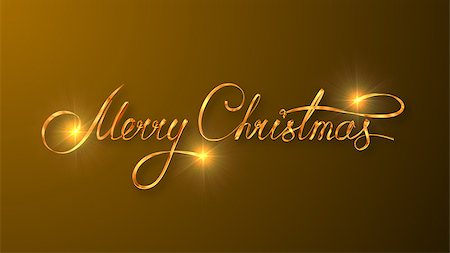 simsearch:400-07679396,k - Gold Text Design Of Merry Christmas On Yellow Color Background. 3D Scene. Foto de stock - Super Valor sin royalties y Suscripción, Código: 400-08427496