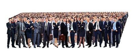 Large group of people full length isolated on white Stock Photo - Budget Royalty-Free & Subscription, Code: 400-08428045