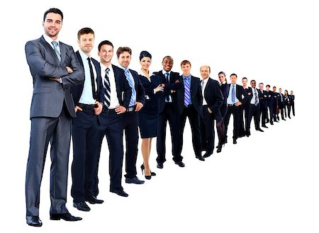 Large group of people full length isolated on white Stock Photo - Budget Royalty-Free & Subscription, Code: 400-08428046
