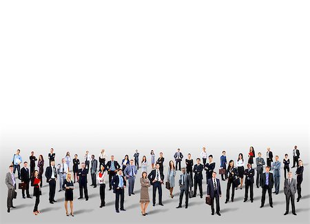 Group of business people. Isolated over white background Stock Photo - Budget Royalty-Free & Subscription, Code: 400-08429363