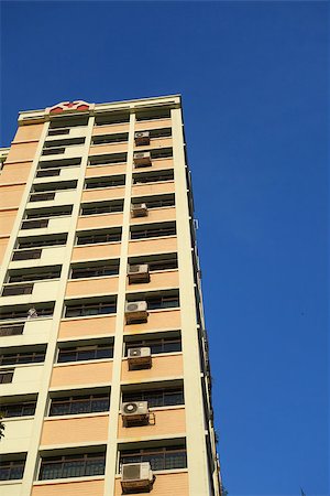 simsearch:400-05727995,k - Housing flat in Singapore with blue sky Stock Photo - Budget Royalty-Free & Subscription, Code: 400-08429566