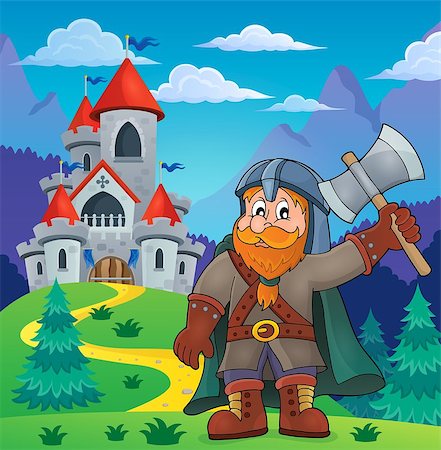 simsearch:400-07984054,k - Dwarf warrior theme image 4 - eps10 vector illustration. Photographie de stock - Aubaine LD & Abonnement, Code: 400-08434024