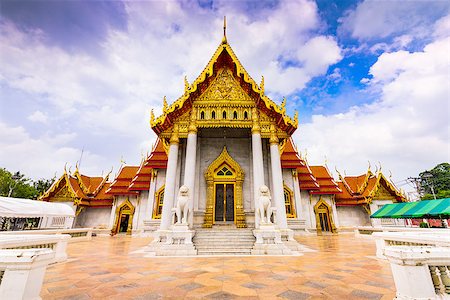 Bangkok, Thailand at the Marble Temple. Foto de stock - Royalty-Free Super Valor e Assinatura, Número: 400-08434066