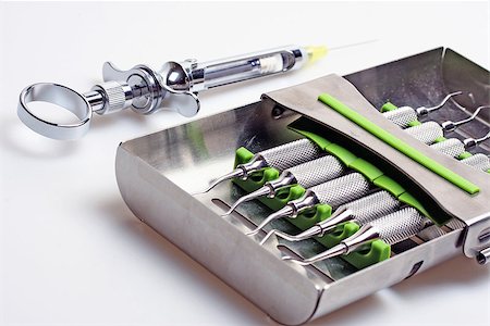 probe - Dental tools isolated Photographie de stock - Aubaine LD & Abonnement, Code: 400-08430233