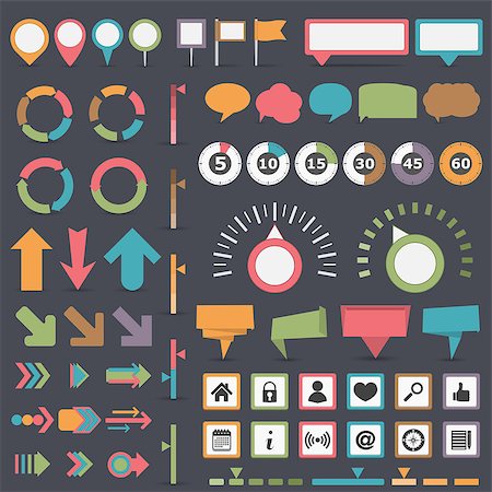 simsearch:400-07054484,k - Infographic elements collection, vector eps10 illustration Stock Photo - Budget Royalty-Free & Subscription, Code: 400-08430272