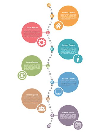 Timeline infographics design template, workflow, diagram  layout, vector eps10 illustration Stock Photo - Budget Royalty-Free & Subscription, Code: 400-08430329