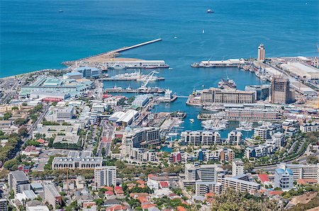 signal hill - The Waterfront in Cape Town as seen from Signal Hill Stock Photo - Budget Royalty-Free & Subscription, Code: 400-08431357