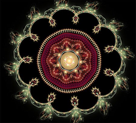Abstract fractal fantasy round pattern and shapes.Fractal artwork for creative design,flyer cover, interior, poster. Stockbilder - Microstock & Abonnement, Bildnummer: 400-08431463