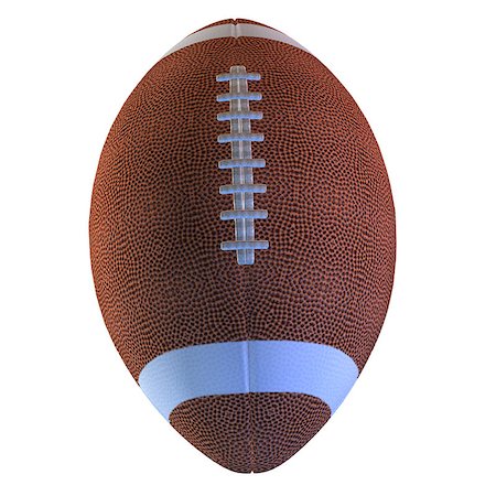 simsearch:400-06083555,k - Digitally rendered illustration of an american football ball. Stockbilder - Microstock & Abonnement, Bildnummer: 400-08431485