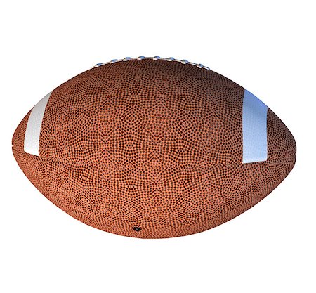 simsearch:400-06083555,k - Digitally rendered illustration of an american football ball. Stockbilder - Microstock & Abonnement, Bildnummer: 400-08431487