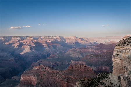 Beautiful Landscape of Grand Canyon north rim  with the Colorado River visible during dusk Stock Photo - Budget Royalty-Free & Subscription, Code: 400-08431730