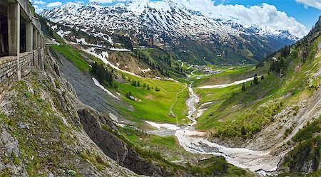 simsearch:400-08283887,k - Summer mountain panorama from Holzbodentunnel road (Warth, Vorarlberg, Austria). Photographie de stock - Aubaine LD & Abonnement, Code: 400-08431997