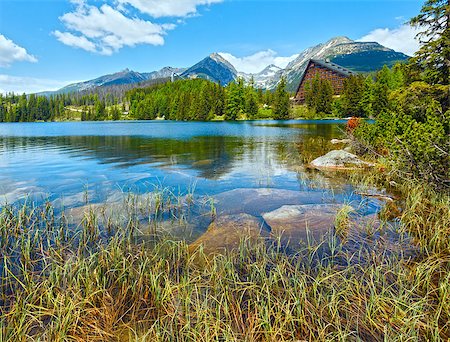 simsearch:400-06748366,k - Strbske Pleso spring view with mountain lake  (Slovakia) Stock Photo - Budget Royalty-Free & Subscription, Code: 400-08431991