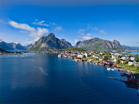 simsearch:400-07087598,k - Picturesque view of fishing town Reine on Lofoten islands, Norway Stock Photo - Budget Royalty-Free & Subscription, Code: 400-08432162