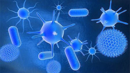 3D illustration of bacteria background Stock Photo - Budget Royalty-Free & Subscription, Code: 400-08432815