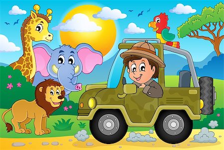 simsearch:400-08433799,k - Safari theme image 1 - eps10 vector illustration. Stock Photo - Budget Royalty-Free & Subscription, Code: 400-08433798