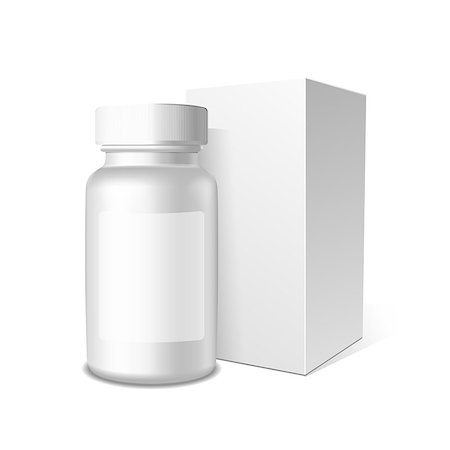 simsearch:400-04422064,k - Realistic packaging and box vector template.Paper and plastic boxes on white background for you design. It can use it for Pharmaceutical and Medicine Foto de stock - Super Valor sin royalties y Suscripción, Código: 400-08494245