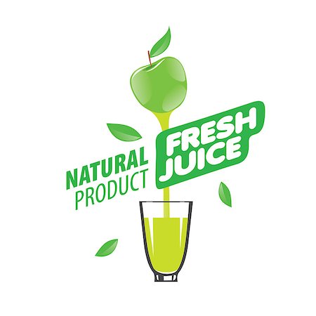 vector icon fresh juice from natural products Stock Photo - Budget Royalty-Free & Subscription, Code: 400-08494338