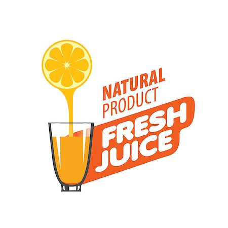 vector icon fresh juice from natural products Stock Photo - Budget Royalty-Free & Subscription, Code: 400-08494333