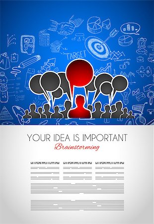 education abstract - Teamwork Brainstorming communication concept art. People communicating around the globe with a lot of ideas and possible solutions Stock Photo - Budget Royalty-Free & Subscription, Code: 400-08494419