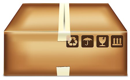 simsearch:400-05708252,k - Cartoon box vector illustration in eps 10 Stock Photo - Budget Royalty-Free & Subscription, Code: 400-08494741