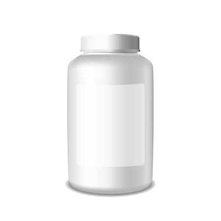 simsearch:400-04422064,k - Vector blank medical plastic packaging bottle for pills Isolated on white background Foto de stock - Super Valor sin royalties y Suscripción, Código: 400-08494974