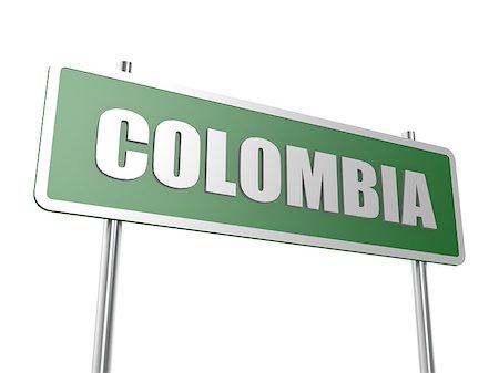 simsearch:400-04307269,k - Colombia concept image with hi-res rendered artwork that could be used for any graphic design. Photographie de stock - Aubaine LD & Abonnement, Code: 400-08495543