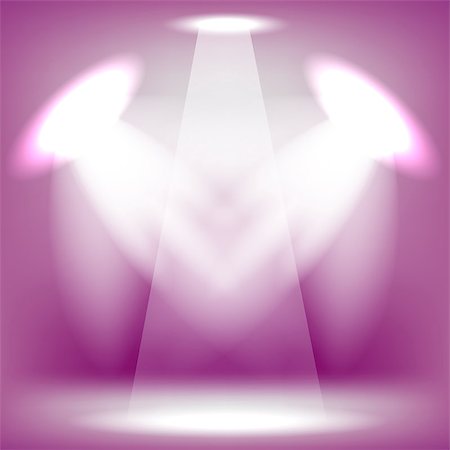 simsearch:400-08730132,k - Spotlights Isolated on Pink Background. Stage Spotlight Background Photographie de stock - Aubaine LD & Abonnement, Code: 400-08495788