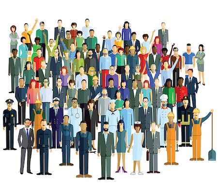 Sociable population Photographie de stock - Aubaine LD & Abonnement, Code: 400-08496243