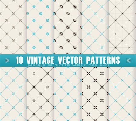 extezy (artist) - Vector seamless tile pattern. Modern stylish texture. Geometric with dotted rhombus in vintage floral style Foto de stock - Super Valor sin royalties y Suscripción, Código: 400-08496526