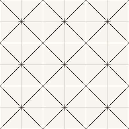 extezy (artist) - Vector seamless tile pattern. Modern stylish texture. Geometric with dotted rhombus in vintage floral style Stock Photo - Budget Royalty-Free & Subscription, Code: 400-08496544