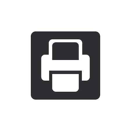 simsearch:400-09171101,k - Printer Vector icon. black icon. Foto de stock - Super Valor sin royalties y Suscripción, Código: 400-08496888