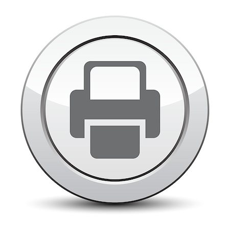 simsearch:400-09171101,k - Printer Vector icon. silver icon. Foto de stock - Super Valor sin royalties y Suscripción, Código: 400-08496892