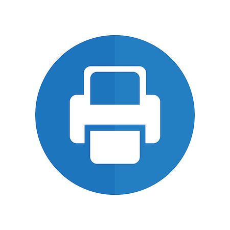 simsearch:400-08496897,k - Printer  Vector icon. blue icon. Foto de stock - Super Valor sin royalties y Suscripción, Código: 400-08496893
