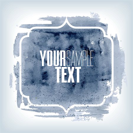 simsearch:400-08410775,k - Original grunge brush paint texture design ink stroke frame vector. Original rough paper hand painted vector. Perfect design for headline, logo and banner. Stock Photo - Budget Royalty-Free & Subscription, Code: 400-08497043