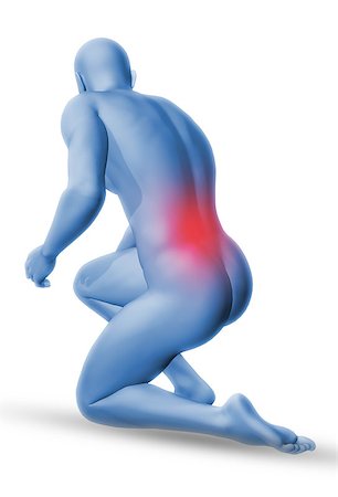 simsearch:400-05311566,k - 3D blue male medical figure in kneeling position Stockbilder - Microstock & Abonnement, Bildnummer: 400-08497072