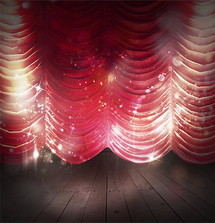 simsearch:400-08507512,k - Background theater with red and sparkling curtains Fotografie stock - Microstock e Abbonamento, Codice: 400-08497237