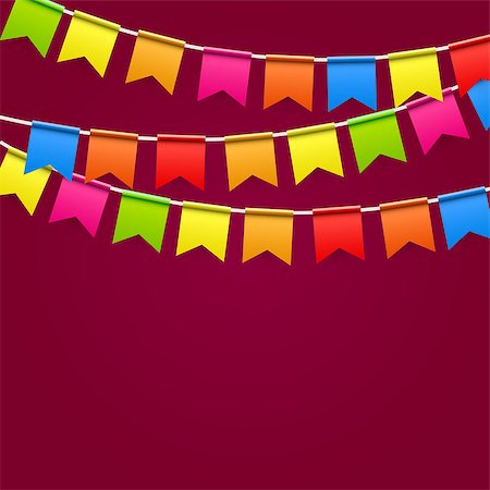 simsearch:400-06694470,k - Party Background with Flags Vector Illustration. EPS10 Stock Photo - Budget Royalty-Free & Subscription, Code: 400-08497391