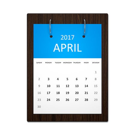 simsearch:400-08072406,k - An image of a stylish calendar for event planning 2017 april Stock Photo - Budget Royalty-Free & Subscription, Code: 400-08497498